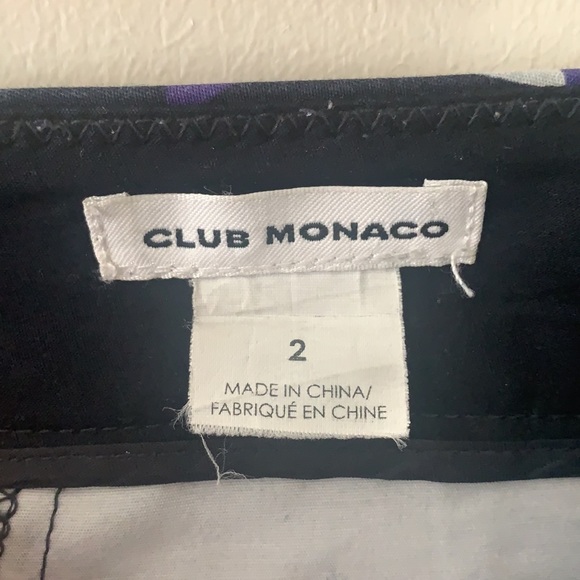 Club Monaco Navy Geometric Print Shorts - Picture 3 of 3